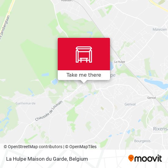 La Hulpe Maison du Garde map