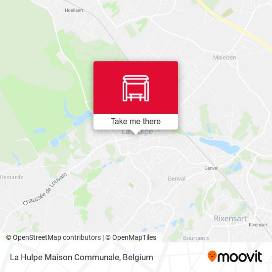 La Hulpe Maison Communale map