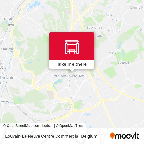 Louvain-La-Neuve Centre Commercial map