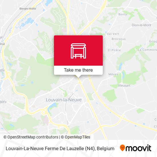Louvain-La-Neuve Ferme De Lauzelle (N4) plan