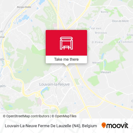 Louvain-La-Neuve Ferme De Lauzelle (N4) plan