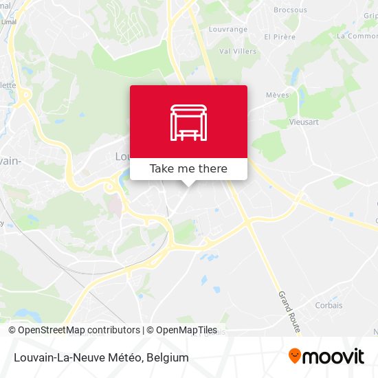Louvain-La-Neuve Météo map
