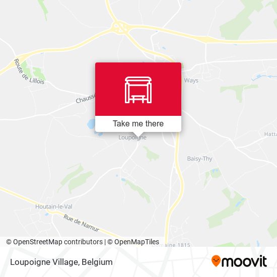Loupoigne Village map