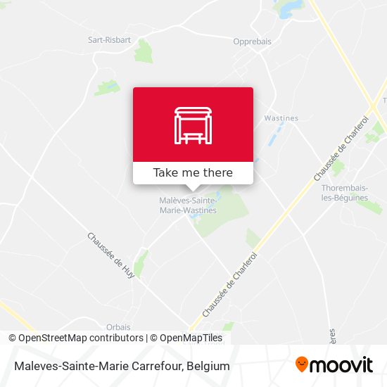 Maleves-Sainte-Marie Carrefour map