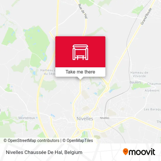 Nivelles Hal Road map