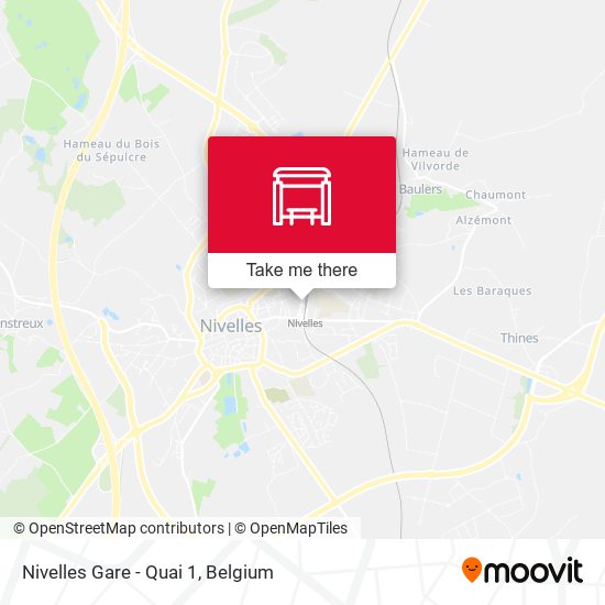 Nivelles Gare - Quai 1 map