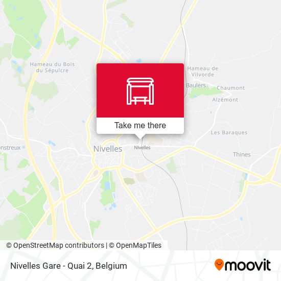 Nivelles Gare - Quai 2 map