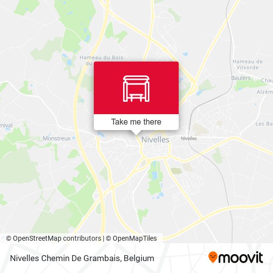 Nivelles Chemin De Grambais map