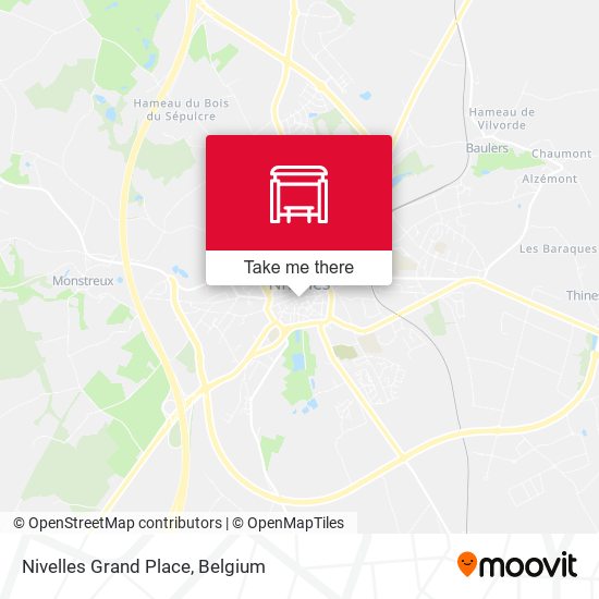 Nivelles Grand Place map