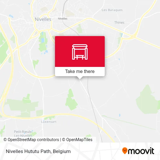 Nivelles Hututu Path map