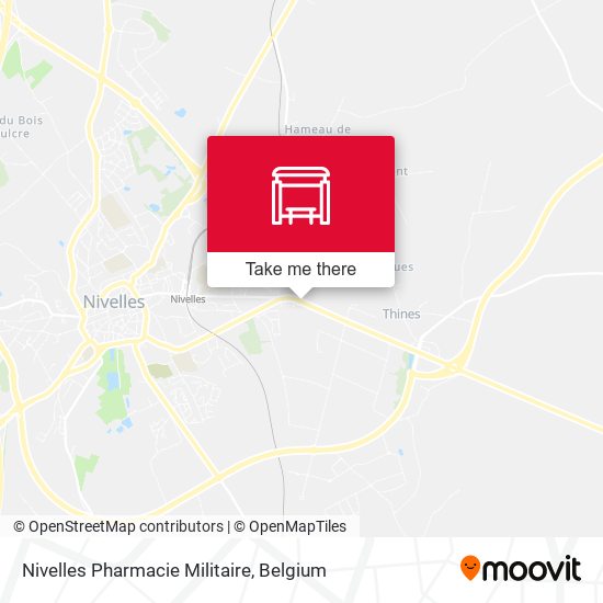 Nivelles Pharmacie Militaire map