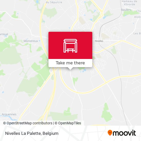 Nivelles La Palette map