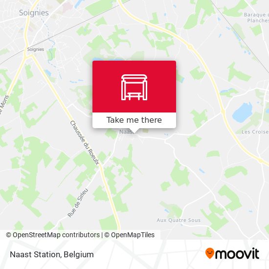 Naast Station map