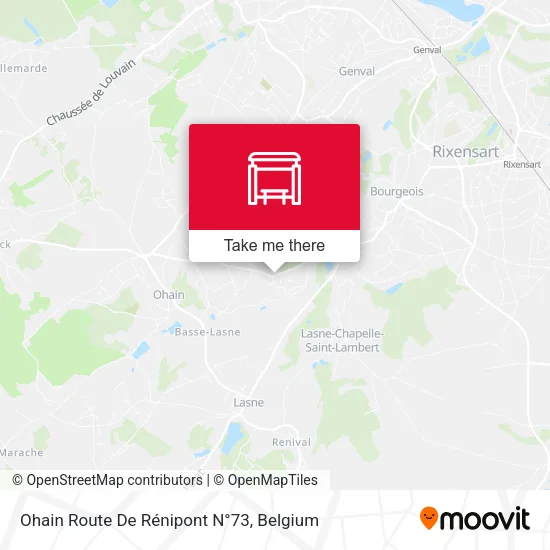 Ohain Route De Rénipont N°73 map