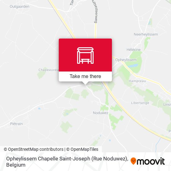 Opheylissem Chapelle Saint-Joseph (Rue Noduwez) plan