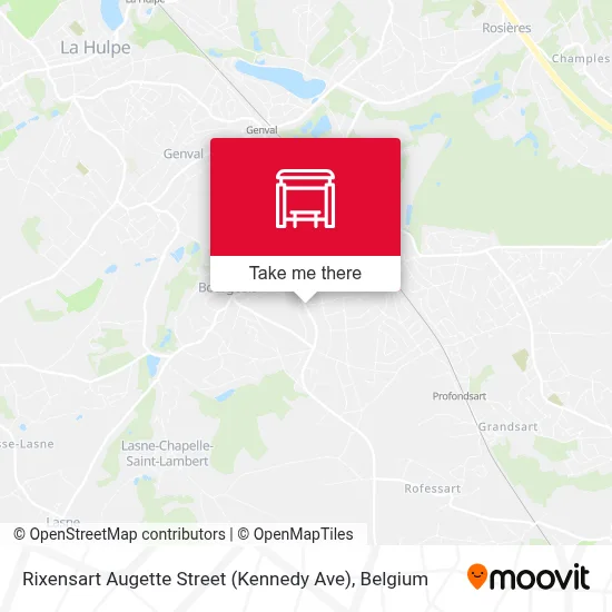 Rixensart Augette Street (Kennedy Ave) map