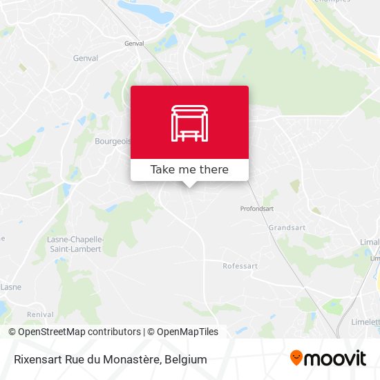 Rixensart Rue du Monastère map
