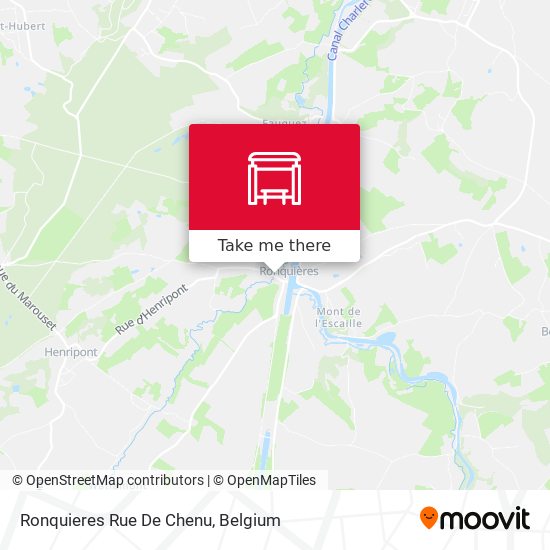 Ronquieres Rue De Chenu plan