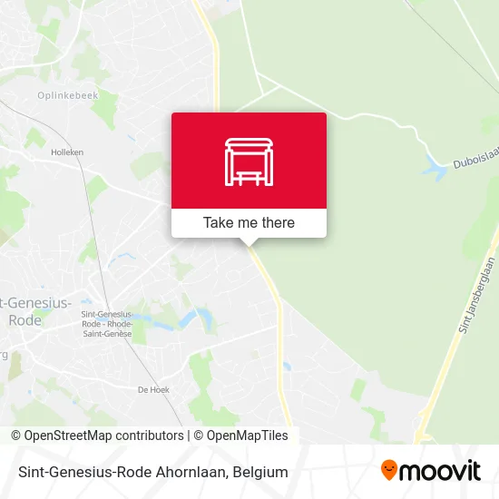 Sint-Genesius-Rode Ahornlaan map