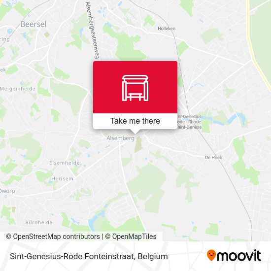 Sint-Genesius-Rode Fonteinstraat plan