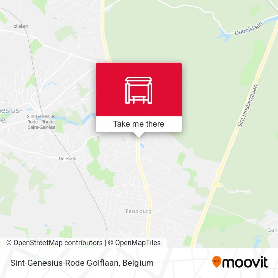 Sint-Genesius-Rode Golflaan plan