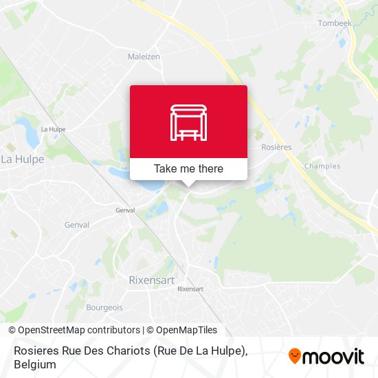 Rosieres Rue Des Chariots (Rue De La Hulpe) plan