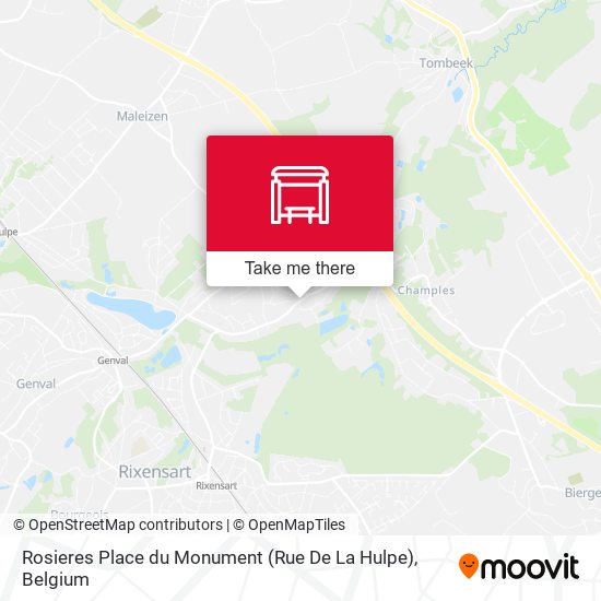 Rosieres Place du Monument (Rue De La Hulpe) plan