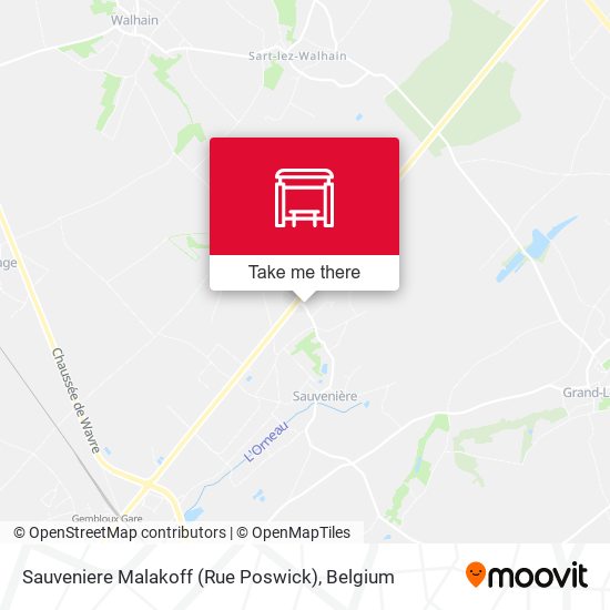 Sauveniere Malakoff (Rue Poswick) map