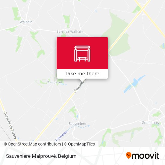 Sauveniere Malprouvé map
