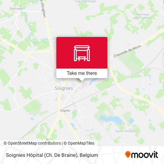 Soignies Hôpital (Ch. De Braine) map