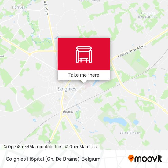 Soignies Hôpital (Ch. De Braine) plan