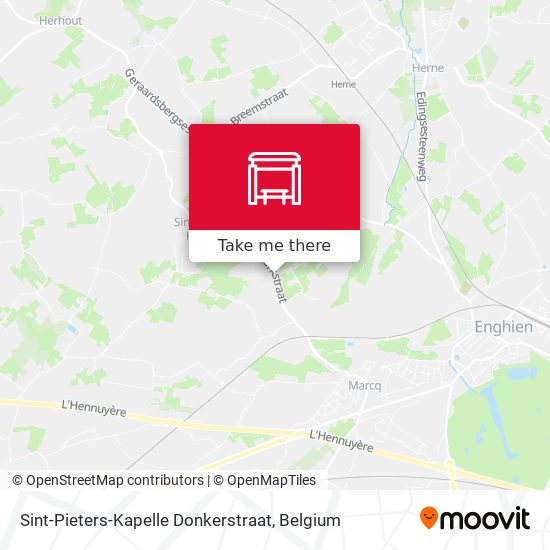 Sint-Pieters-Kapelle Donkerstraat plan