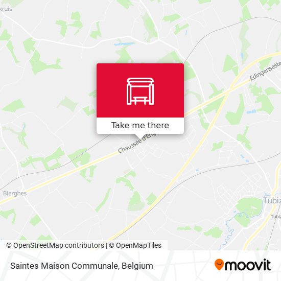 Saintes Maison Communale map