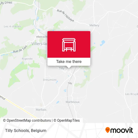 Tilly Schools map