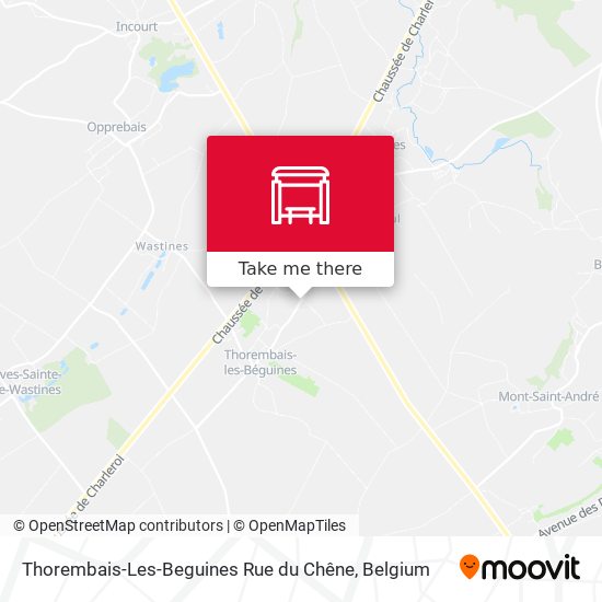 Thorembais-Les-Beguines Rue du Chêne plan