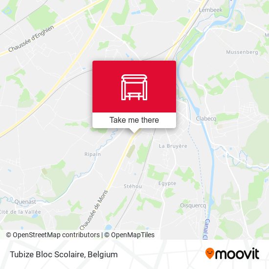 Tubize Bloc Scolaire map