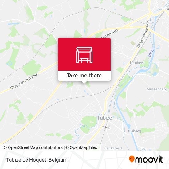 Tubize Le Hoquet map