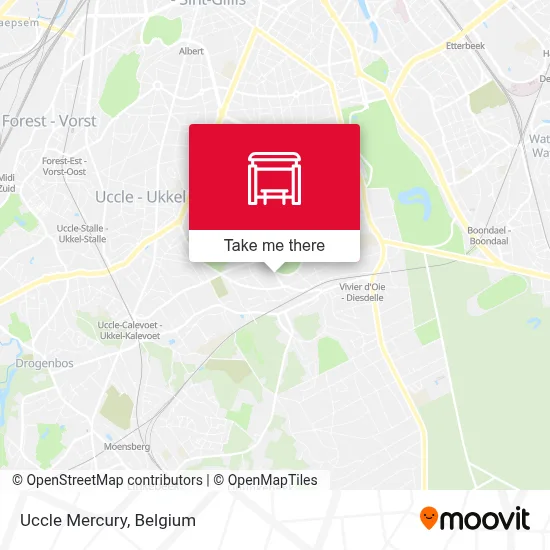 Uccle Mercury map