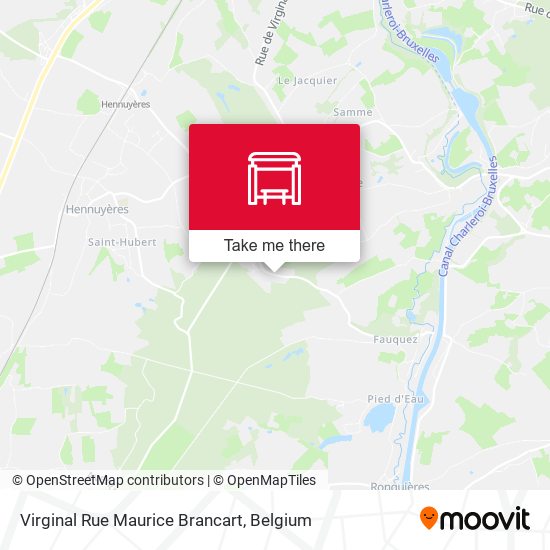 Virginal Rue Maurice Brancart map