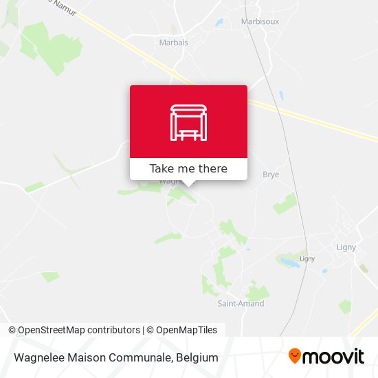 Wagnelee Maison Communale map
