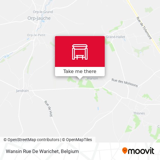 Wansin Rue De Warichet map