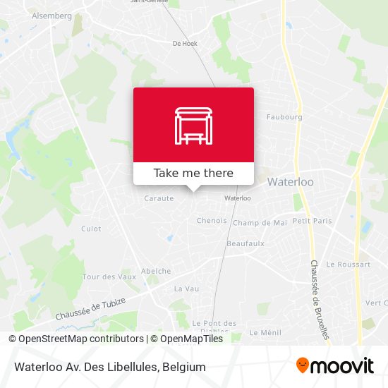 Waterloo Av. Des Libellules plan