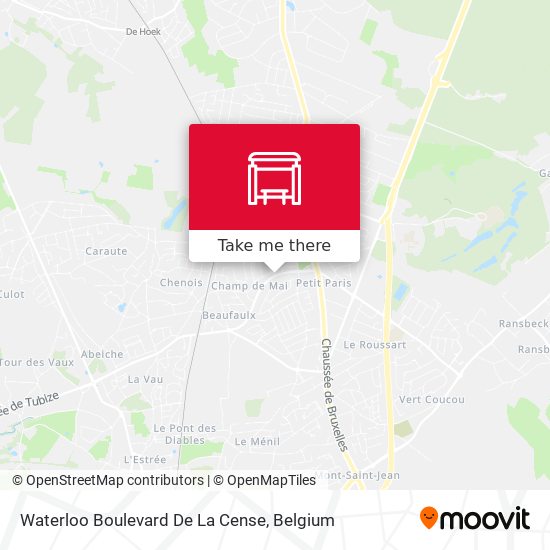 Waterloo Boulevard De La Cense plan