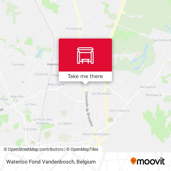 Waterloo Fond Vandenbosch map