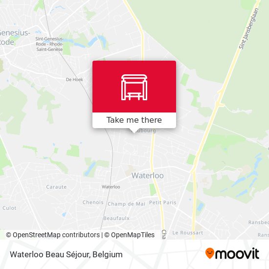 Waterloo Beau Séjour map