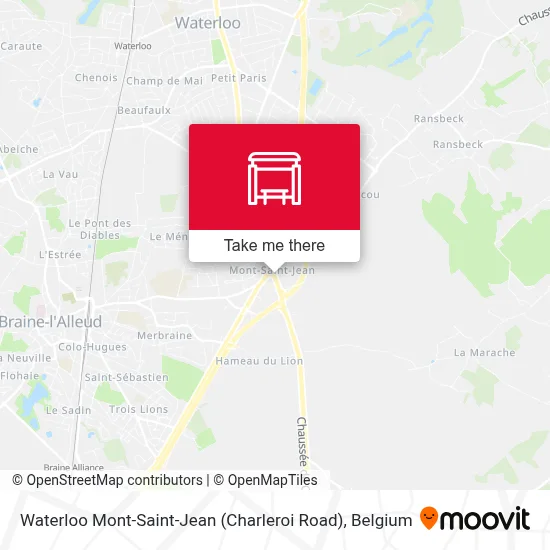 Waterloo Mont-Saint-Jean (Charleroi Road) map