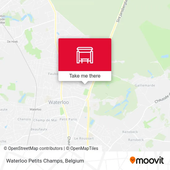 Waterloo Petits Champs map
