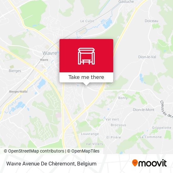 Wavre Avenue De Chèremont plan