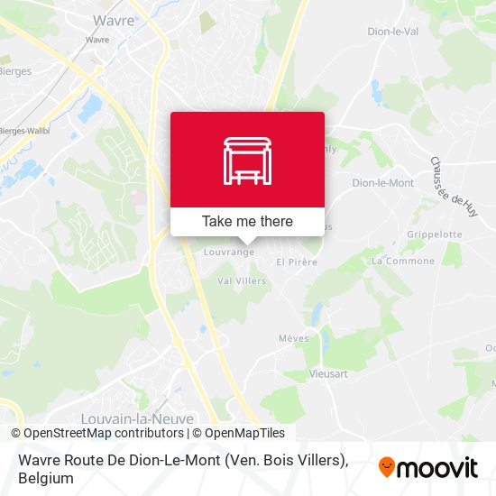 Wavre Route De Dion-Le-Mont (Ven. Bois Villers) plan