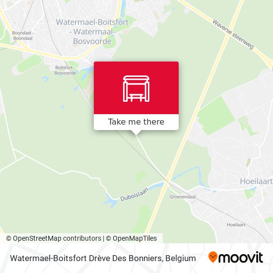Watermael-Boitsfort Drève Des Bonniers map